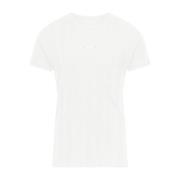 Maison Margiela Vit Logo Patch T-shirts och Polos White, Herr