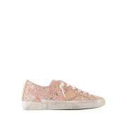 Philippe Model Rosa Canvas Låga Sneakers Pink, Dam