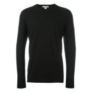 James Perse Pima Bomull Crew Neck T-Shirt Black, Herr