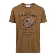 Iceberg Svart mönstrad regular-fit bomull jersey T-shirt Brown, Herr