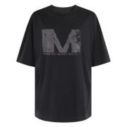 MM6 Maison Margiela Logo Print Maxi Klänning Black, Herr