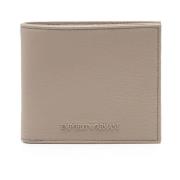 Emporio Armani Klassisk Bi-Fold Plånbok Beige, Herr