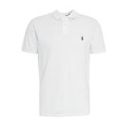 Polo Ralph Lauren Vit Polotröja med Logobrodyr White, Herr