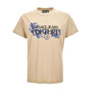 Versace Jeans Couture Stiliga T-shirts och Polos Beige, Herr