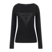 Guess Svart T-shirts och Polos Kollektion Black, Dam