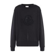 Moncler Avslappnad Stickad Tröja Black, Dam