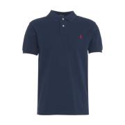 Polo Ralph Lauren Blått Poloshirt Stilfullt Broderad Logotyp Blue, Her...