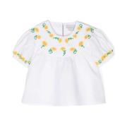 Stella McCartney Avslappnad Bomull T-shirt White, Dam