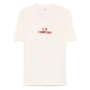 C.p. Company Pistachio Shell T-shirts Beige, Herr