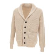 Filippo De Laurentiis Mjuk Ull Cardigan Beige Tröja Beige, Herr