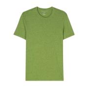 Majestic Filatures Linneblandning Rund Hals T-shirts Green, Herr