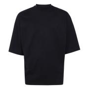 Jil Sander Avslappnad Bomull T-shirt Black, Herr