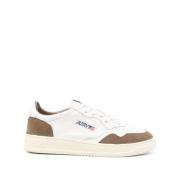 Autry Medalist Low Läder Mocka Sneakers White, Herr