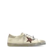 Golden Goose Brun Stjärna Kalvskinn Sneakers White, Herr