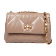 Tory Burch Diamantquiltad läderväska Beige, Dam