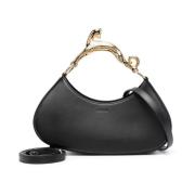 Lanvin Stor Hobo-väska med Katt-handtag Black, Dam