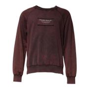 Dolce & Gabbana Brun Bomull Logo Crew Neck Sweater Brown, Herr