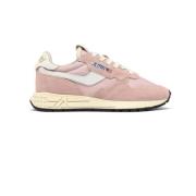 Autry Rosa och vita sneakers Pink, Dam