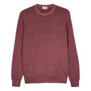 Altea Merino Crew Neck Sweater Red, Herr