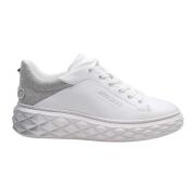 Jimmy Choo Vita Glitter Degrade Läder Sneakers White, Dam