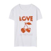 Zadig & Voltaire Cherry Love Konsert Skjortor White, Dam