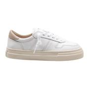 D.a.t.e. Vit/Beige Läder Studio Sneakers White, Dam