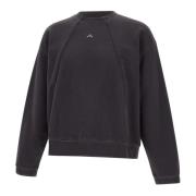 A-Cold-Wall Svart Bomulls Sweatshirt med Rund Hals Black, Herr