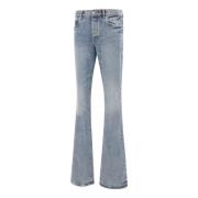 Purple Brand Herr Denim Jeans, Rak Ben, Flared Blue, Herr