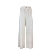 Liu Jo Vita Jeans med Strassapplikation White, Dam