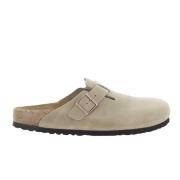 Birkenstock Beige Mockasiner med Justerbar Rem Beige, Herr