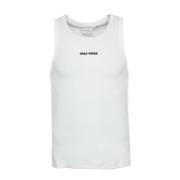 Daily Paper Ribbad tanktop med broderat logotyp White, Herr