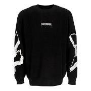 Disclaimer Big Logo Crewneck Sweater Svart Black, Herr