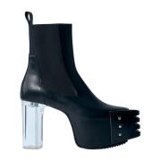 Rick Owens Grilled Kiss Läderstövlar Black, Herr