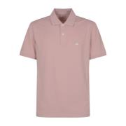 C.p. Company Polo med kort ärm i stretch piquet Pink, Herr