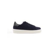 Woolrich Modernt Italienskt Mockasneakers Blue, Herr