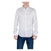 Armani Exchange Långärmad skjorta Vår/Sommar Kollektion White, Herr