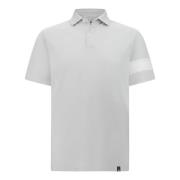 Boggi Milano Högpresterande Piqué-polo Gray, Herr