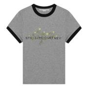 Stella McCartney Kortärmad rund hals T-shirt Gray, Dam