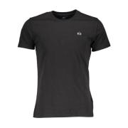 La Martina Broderad Crew Neck Tee Svart Bomull Black, Herr