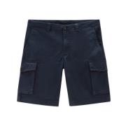 Woolrich Klassiska Cargo Shorts Blue, Herr