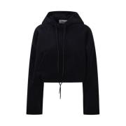 Golden Goose Broderad Patch Hoodie Sweatshirt Black, Dam