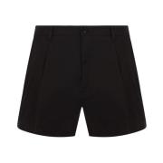 Dolce & Gabbana Svarta Bomullsstretch Shorts Black, Herr