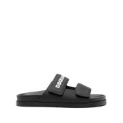 Dsquared2 Platta sandaler i beige Black, Herr