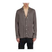 Rick Owens Larry Pogpocket Dust Shirt Gray, Herr