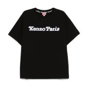 Kenzo Svart Tecknad Tryck Crew Neck T-shirt Black, Herr