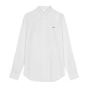 Nn07 Klassisk Vit Oxford Button-Down Skjorta White, Herr