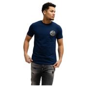 Versace Jeans Couture V-Emblem T-shirt Herr Mörkblå Blue, Herr