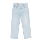 Frame Crop Jeans Blue, Dam