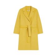 Max Mara Ren ull kort kappa bred passform Yellow, Dam