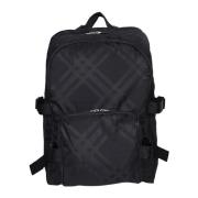 Burberry Stilig Nylon Ryggsäck med Justerbar Rem Black, Herr